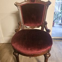 Antique Velvet Chair
