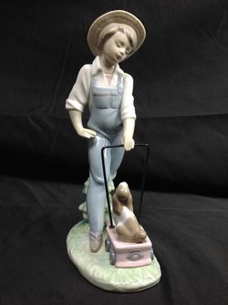 Lladro Saturday's Child #6021 Figurine - Boy & Puppy Dog MINT