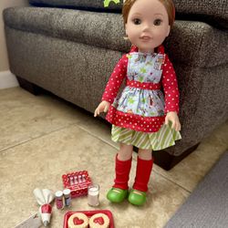 American Girl Doll WellieWisher Willa and clothes 