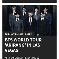 BTS TICKETS ( VEGAS)