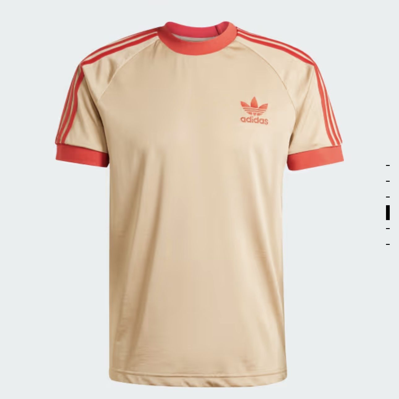 Rare collectors item adidas Originals David Beckham 3-Stripes T-Shirt Magic Beige Large