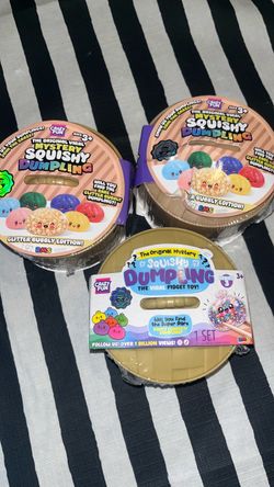 Crazy Fun Mystery Squishy Dumpling Toy 3-Pack