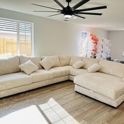 Chaise Oversized Sectional Sofa 