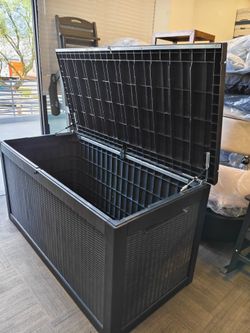 320 Gallon Outdoor Storage Box,Waterproof Patio Organizer, Black | Deck Box, Storage Container, Patio Furniture Cushions, Garden Tools, Pool Accessori