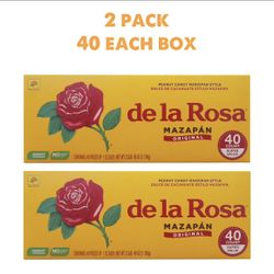 (2 Pack) Mazapan de la Rosa, Marzipan Mexican Peanut Candy, 100% Original 