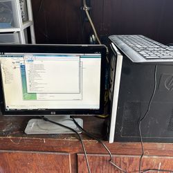 Hp Computer Monitor Keyboard and Mouse 