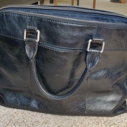Fossil Leather laptop/Messenger bag