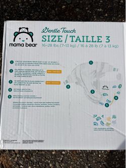 Mama Bear Gentle Touch Diapers – Size 3 (168 Count)