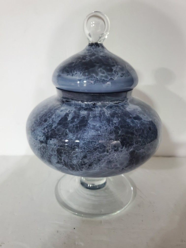 Delicate Apothecary Jar On Pedestal