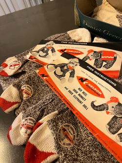 Vintage Genuine Nelson Rockford "Red Heel" socks