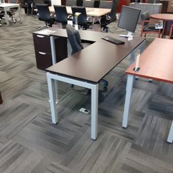 Espresso Elements L-shaped Desk 