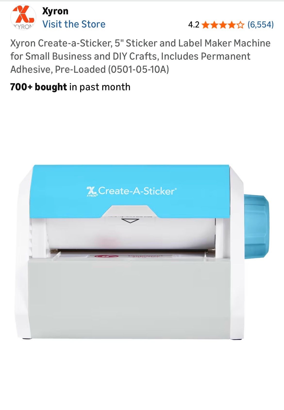 Xyron sticker maker