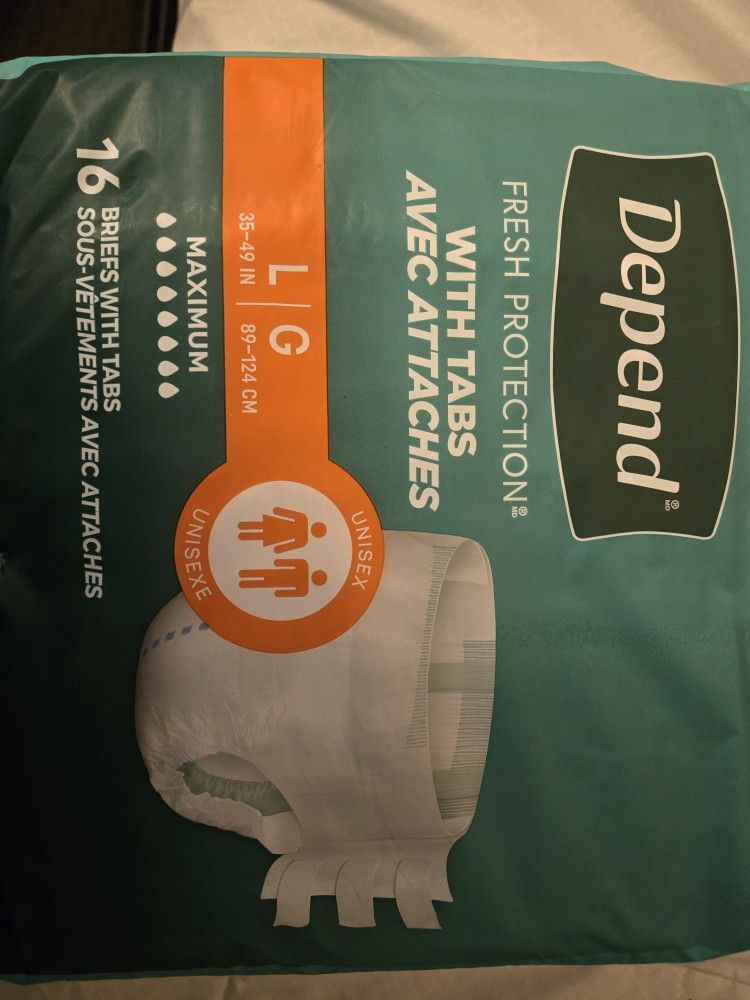 Large Size DEPEND MAXIMUM Unisex