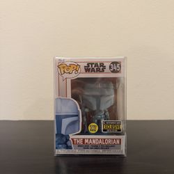 Funko Pop! Star Wars The Mandalorian #345 EE GLOW-IN-THE-DARK Exclusive