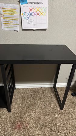 Black desk