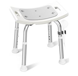 Shower Chair for Inside Shower, 400 lbs Adjustable Shower Stool with Suction Feet, Shower Seat for Inside Tub Bathroom Bench Bath Chair for Elderly an