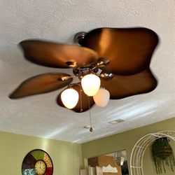 Honeywell Sandal palm 52” in Tropical LED Ceiling Indoor / Outdoor Ceiling Fan.