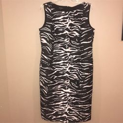 Lafayette 148 New York dress black & white size 12