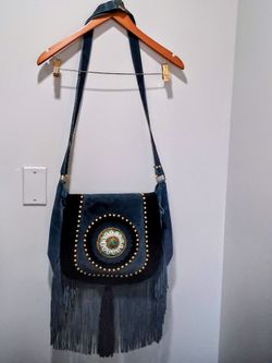 Large suede bag