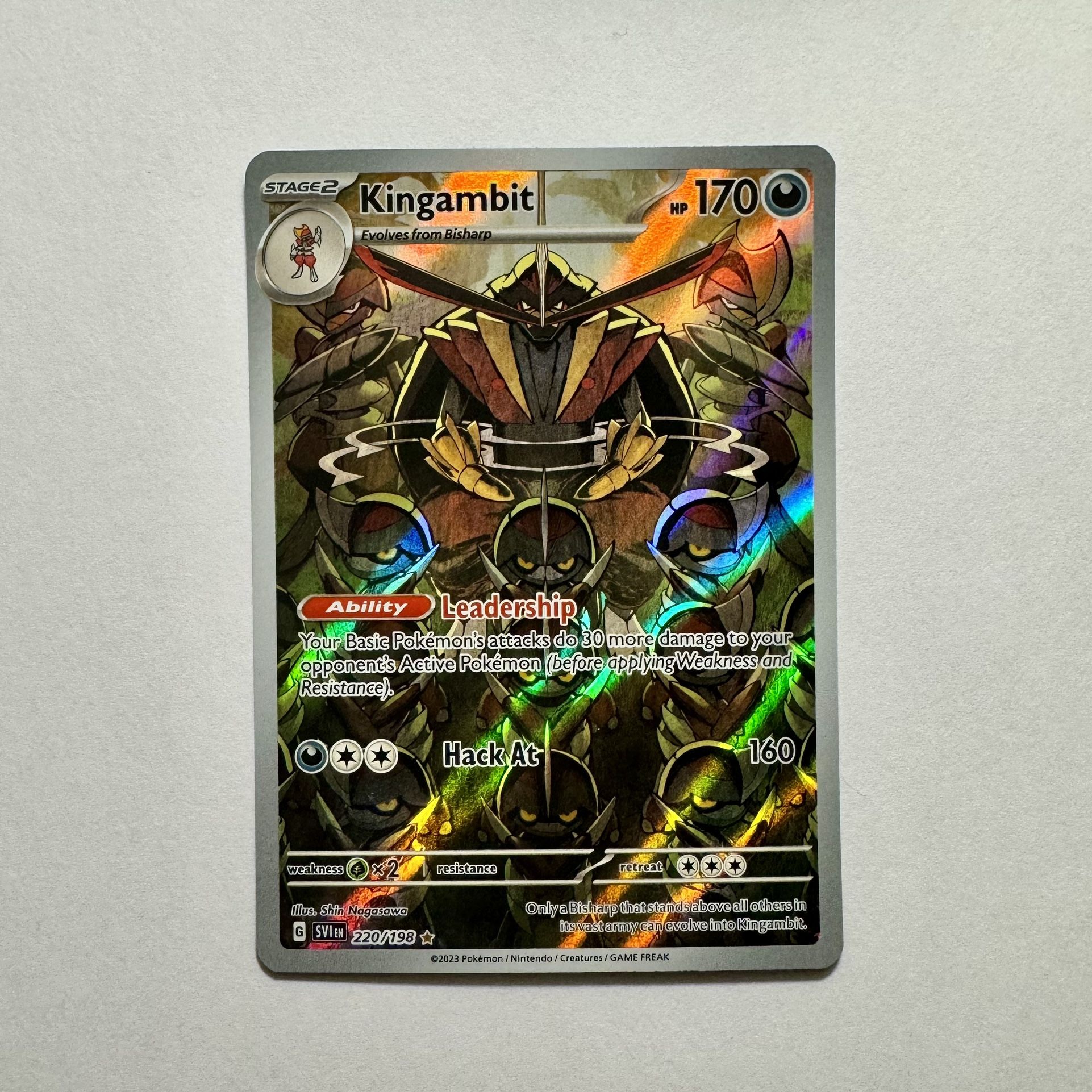 Pokemon Kingambit 220/198 scarlet & violet