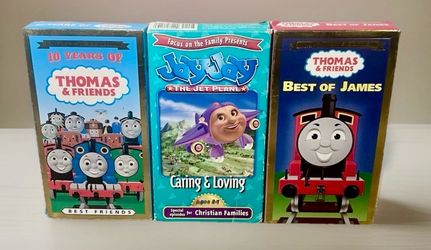 Thomas The Tank Engine & Friends/JayJay The Jet Plane Animated VHS Cartoons VTG