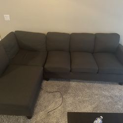 Dark Grey Sectional Couch
