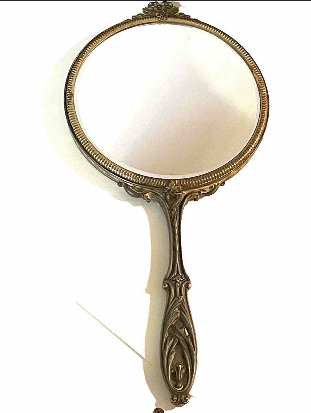 Vintage Gilt Handheld Mirror