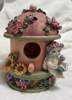Dreamsicles Story Time Birdhouse Figurine