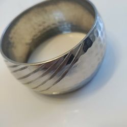 Large Silver Bangle