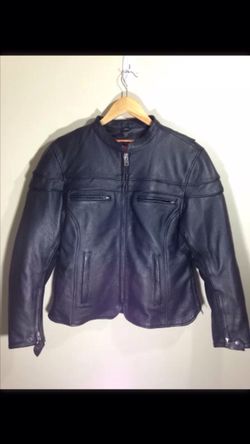 Women's Large Leather Biker Jacketg