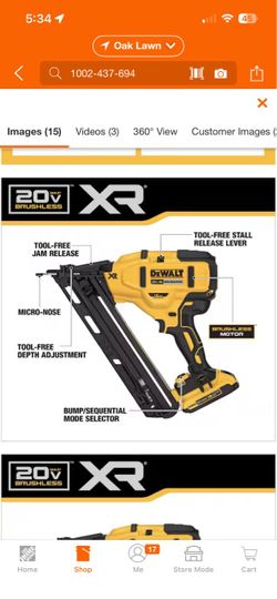 DEWALT 20V MAX XR Brushless Framing Nailer