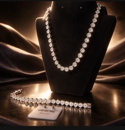 Jewelry White Gold Filled Tennis Necklace $45 Stainless Steel