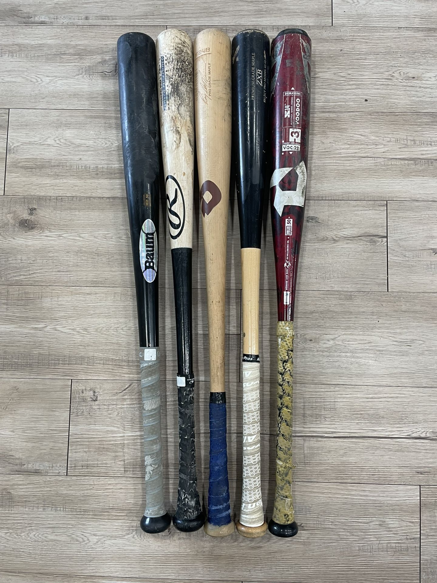 Baseball Bats 31” Wood And Bbcor