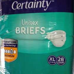 Walgreens Certainty Unisex Briefs XL 28 Count for Sale in Tampa