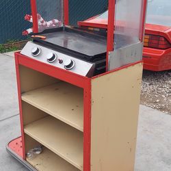Commercial Griddle Cart
