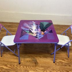 Disney Frozen Kids Folding Table & Chair Set