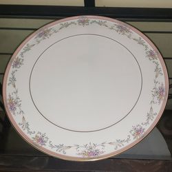 Vintage CHRISTOPHER STUART Spring Crest CakeServing Platter Plate Bone China13"