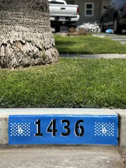Dodgers Curb Numbers 