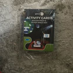 Activity Cards Soccer Pitch And Outer Space Mats 