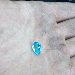 Blue Topaz Tear Drop Gem Stone 