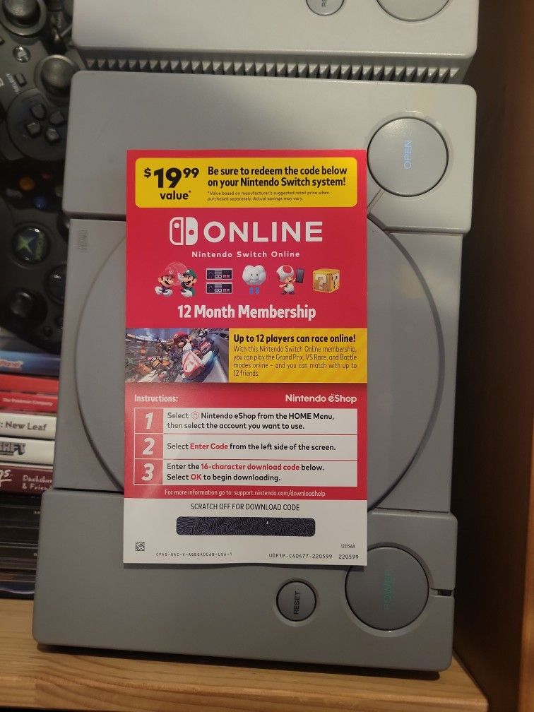 1 Year of Nintendo Switch Online