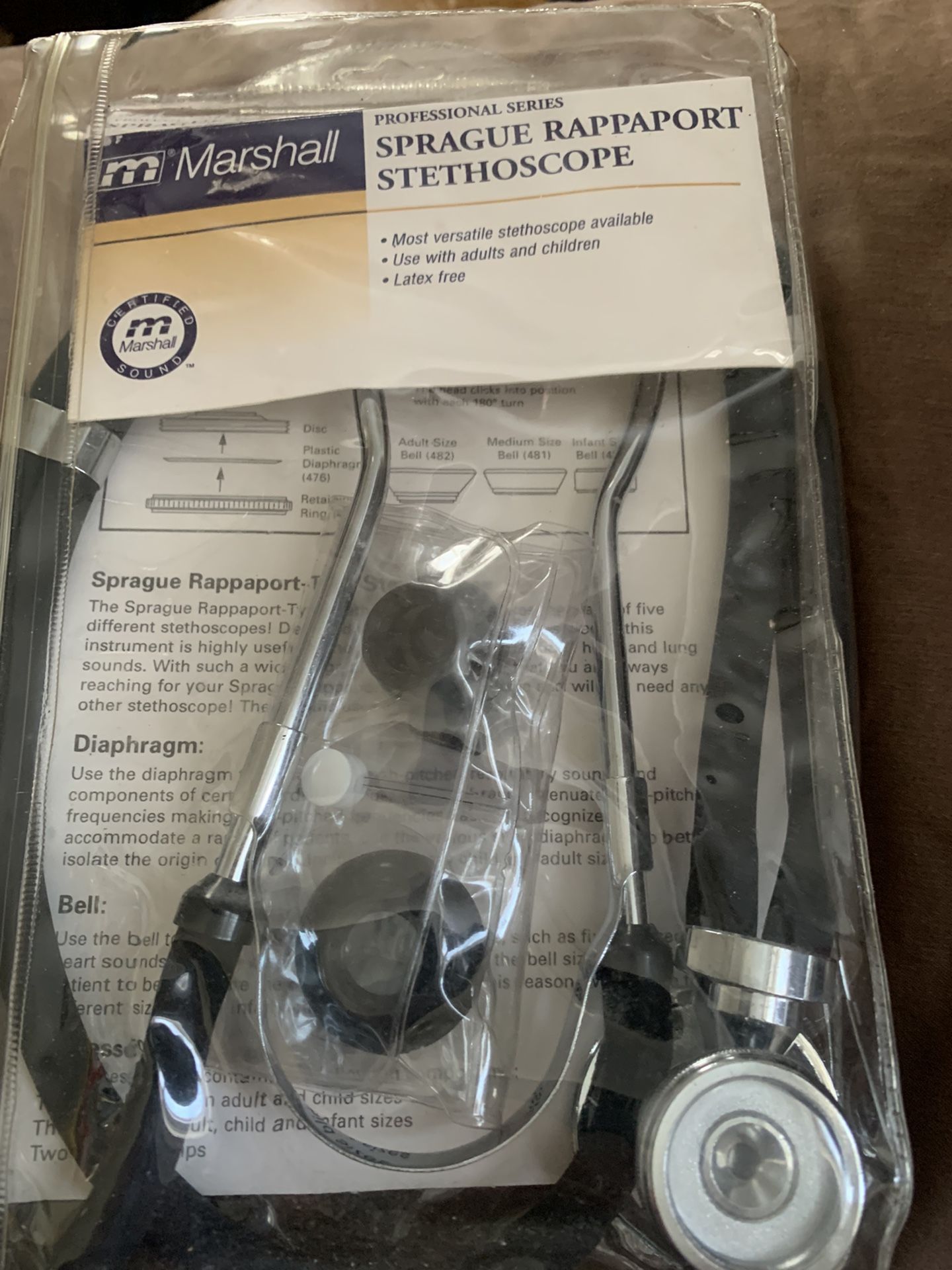 Brand New Sprague Stethoscope Professional Series