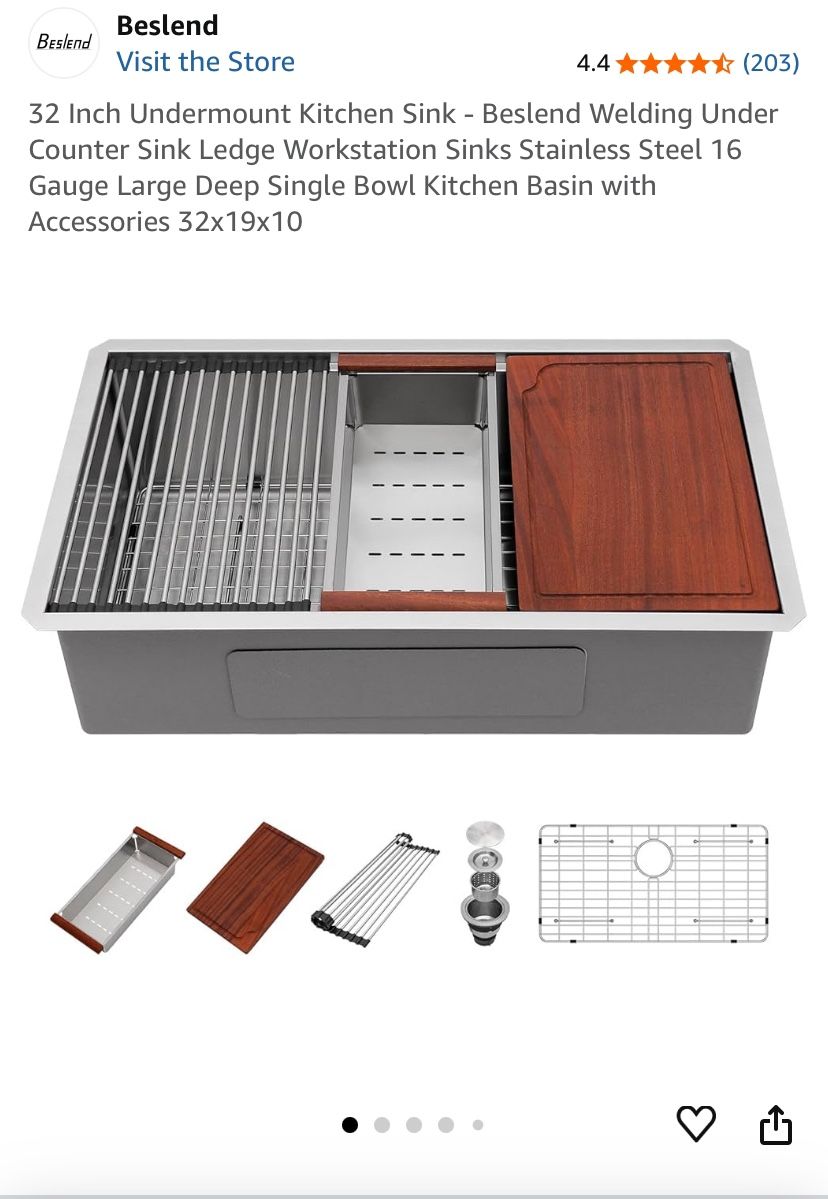 32 Inch Undermount Kitchen Sink