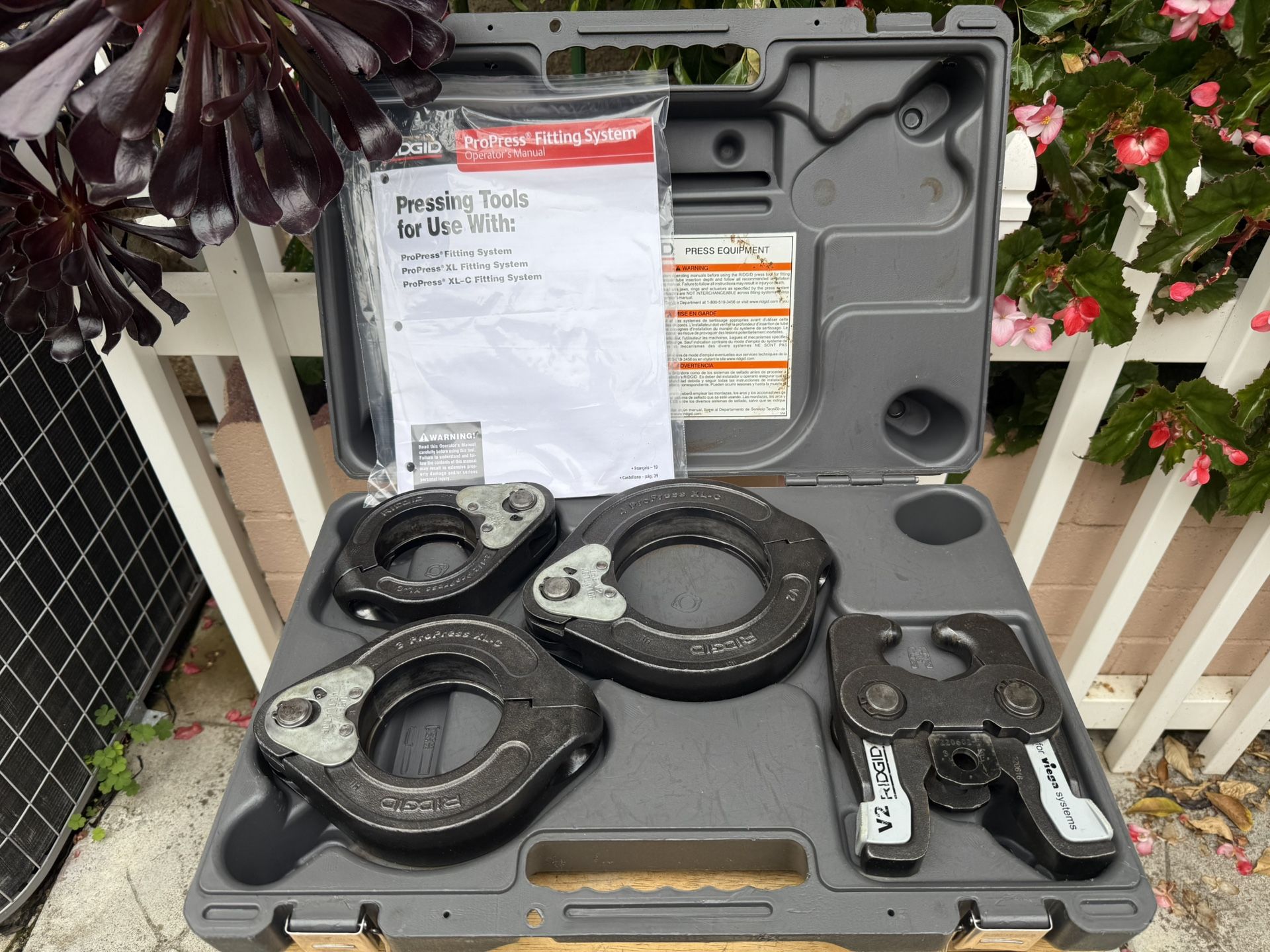 RIDGID Xtra Large Press Tool Ring Set (Read description Below)