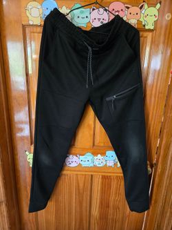 ​WT02 Black Tech Fleece Style Jogger Pants