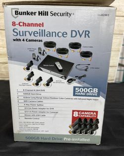 Bunker hill 8 channel security camera system sales