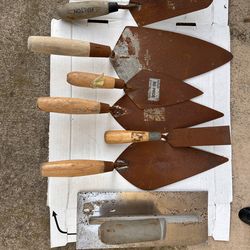 collection of masonry tools