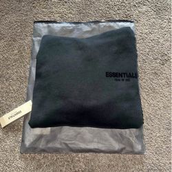 Black Essential Fear If God Hoodie