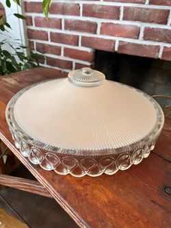 Vintage ceiling light fixture *pink*