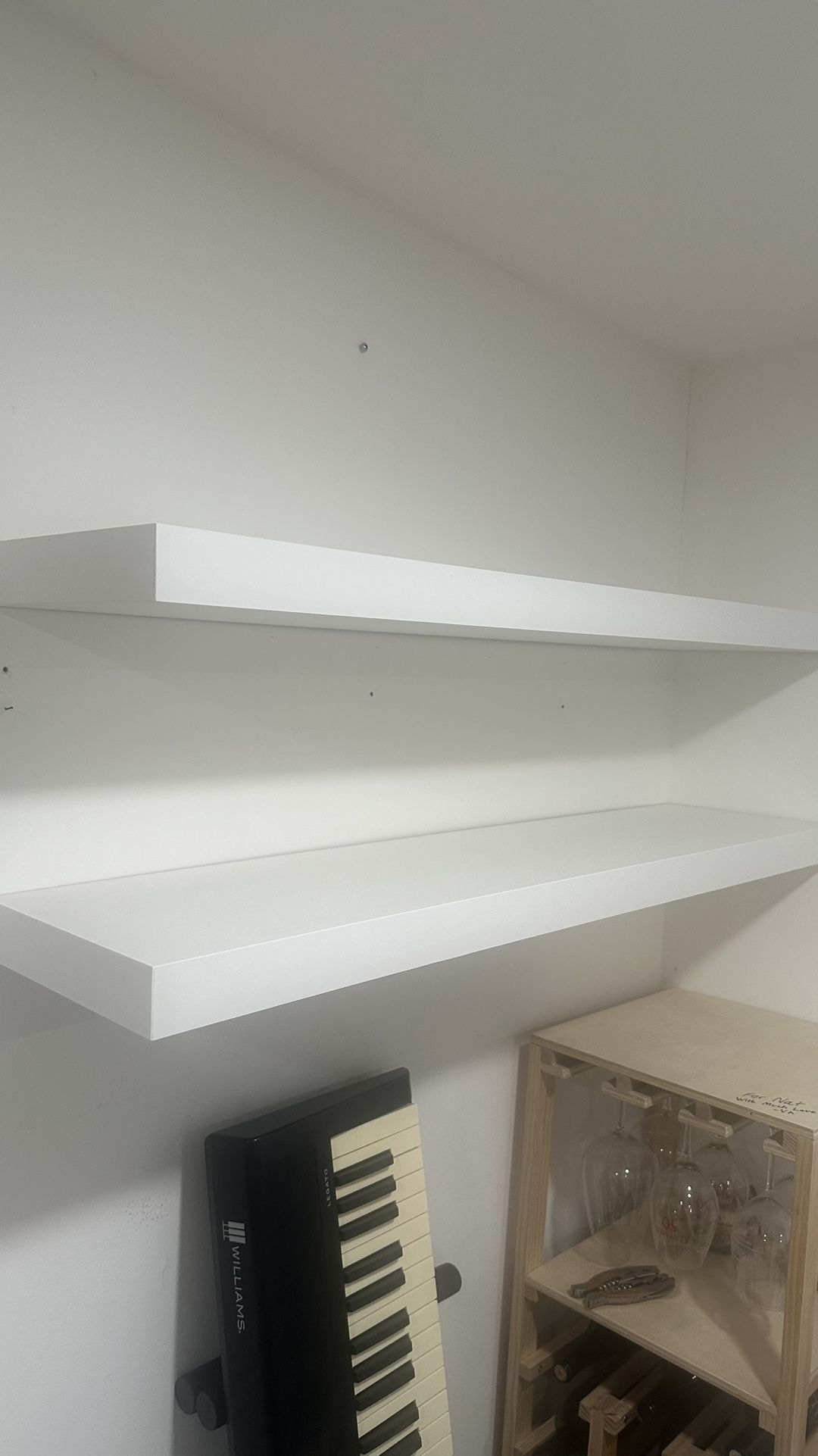 IKEA White Floating Shelves